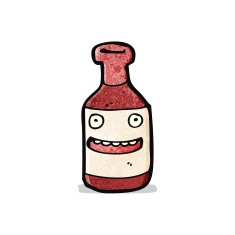 Wine Bottle Cartoon N8
