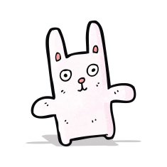Funny cartoon rabbit N7