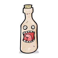 bottle cartoon character N3