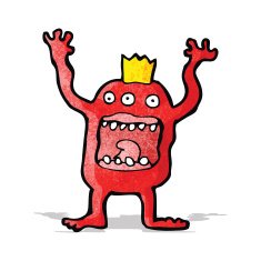 cartoon crazy monster N21