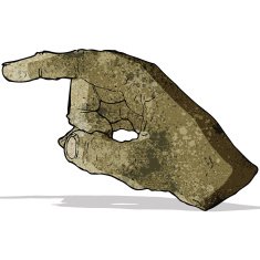 cartoon pointing hand N7