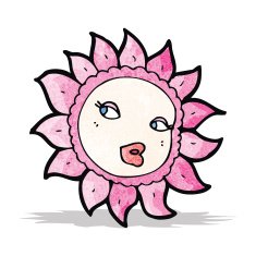 flower cartoon character N6