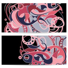 Set of Banners with Abstract Element N3