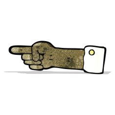 pointing hand cartoon symbol N3