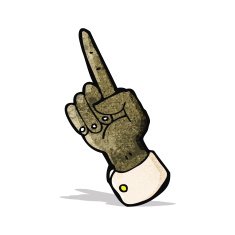 pointing hand cartoon symbol N4