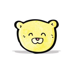 Teddy Bear Head Cartoon N4