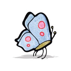 Cartoon Butterfly N23