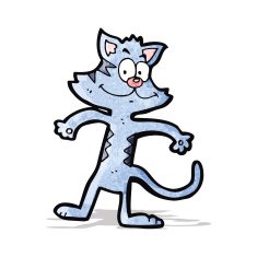 funny cartoon cat N16