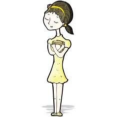 Cartoon Girl With Books N3
