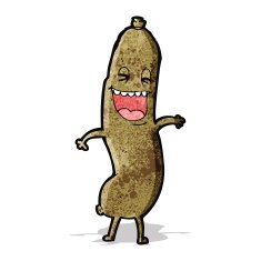 laughing sausage cartoon