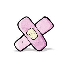 pink sticking plaster cartoon N2