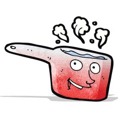 red hot pan cartoon