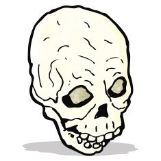 Cartoon Skull N10