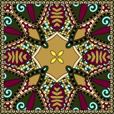 Traditional ornamental floral paisley bandanna You can use this