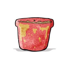 cartoon flowerpot