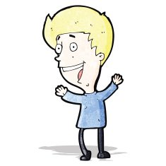 cartoon happy boy N8
