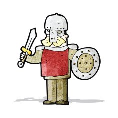cartoon viking warrior