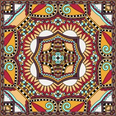 Traditional ornamental floral paisley bandanna You can use this N10