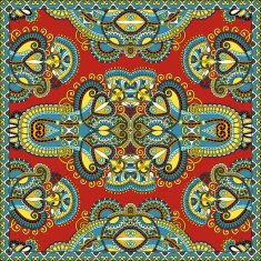 Traditional ornamental floral paisley bandanna You can use this N20
