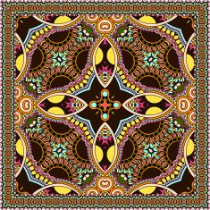Traditional ornamental floral paisley bandanna You can use this N24