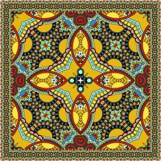 Traditional ornamental floral paisley bandanna You can use this N26