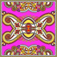 Traditional ornamental floral paisley bandanna You can use this N35
