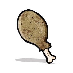 Cartoon Chicken Leg N31