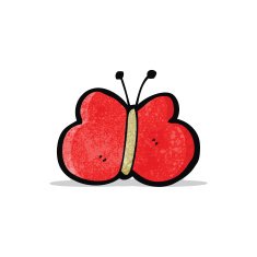 Cartoon Butterfly N25