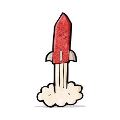 Cartoon Rocket N20