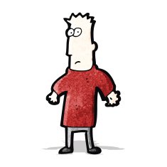 cartoon man shrugging N3
