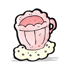 cartoon tea cup N6
