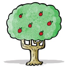 Cartoon Apple Tree N5