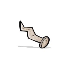 cartoon bent nail