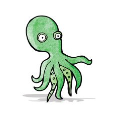 Cartoon Octopus N29