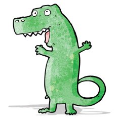 cartoon dinosaur N12