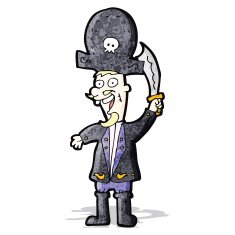 Cartoon Pirate Captain N10