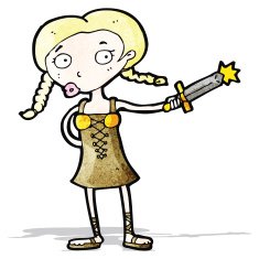 cartoon viking girl N5
