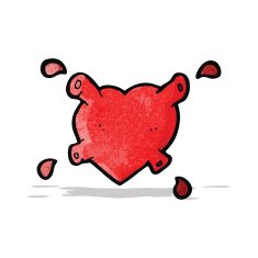 cartoon pumping heart