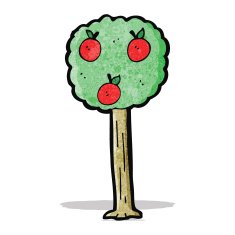 Cartoon Apple Tree N6