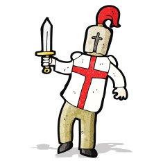 cartoon medieval knight N3