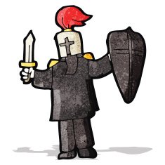 cartoon black knight