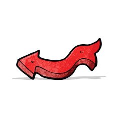 cartoon pointing arrow N3