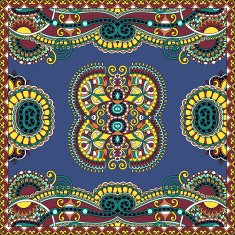 Traditional ornamental floral paisley bandanna You can use this N41