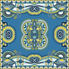 Traditional ornamental floral paisley bandanna You can use this N42