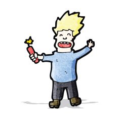 cartoon man with stick of dynamite N2
