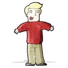 happy cartoon man N3