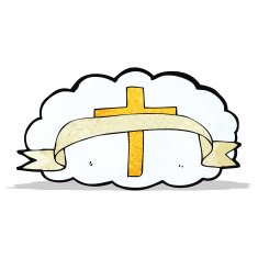 cartoon religious cross symbol