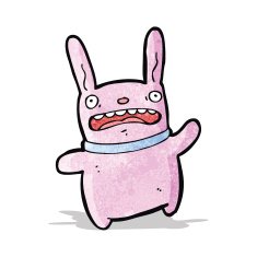 cartoon pink bunny rabbit