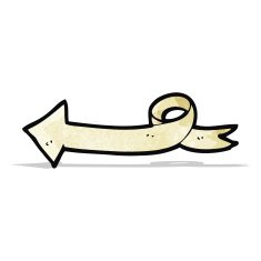 cartoon scroll arrow