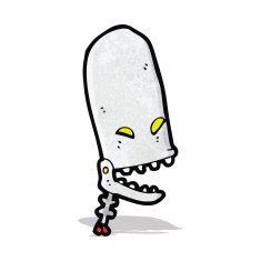 cartoon robot head N3